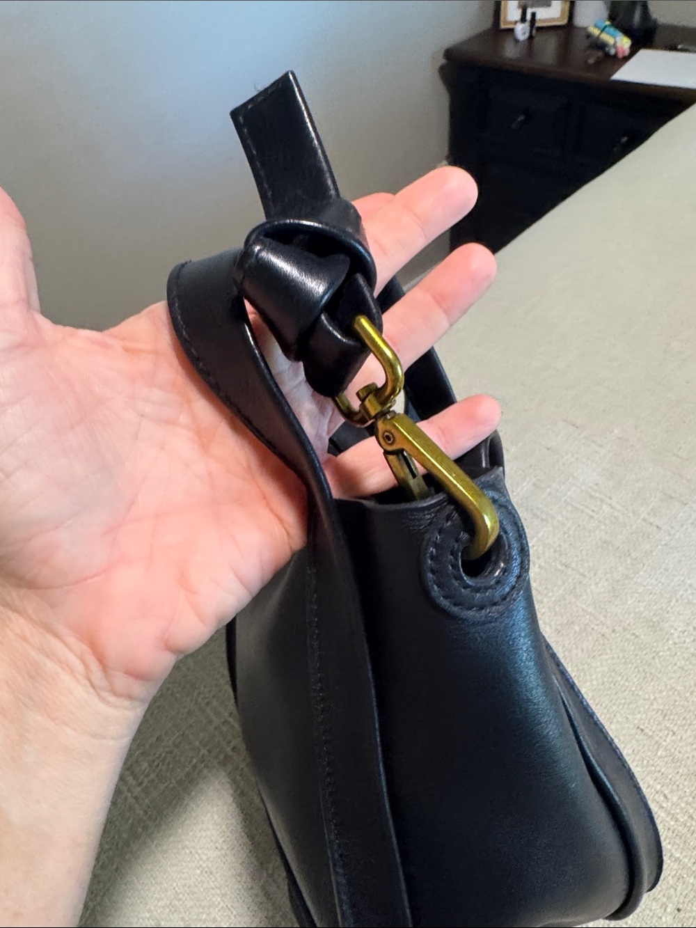 Madewell Black Leather Shoulder Bag - Picture 8 of 12